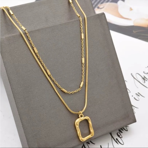 Jewelry 13 Two Strand Gold Chain Necklace Poshmark